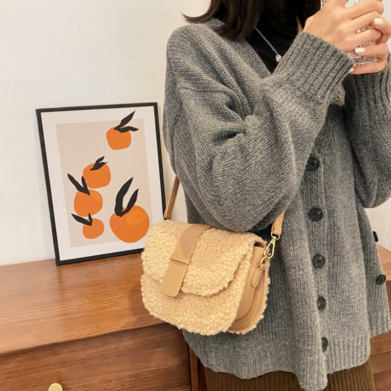 Women’s Winter Plush Mini Shoulder Bag