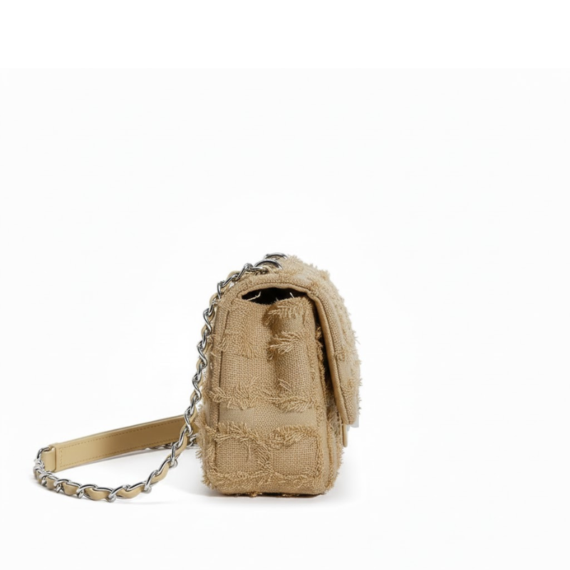 Tweed Fringed Crossbody Bag