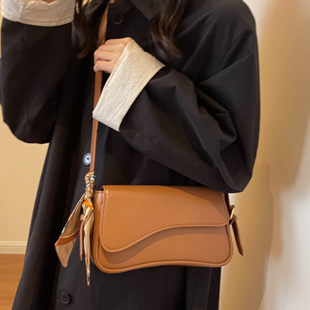 Textured Niche Autumn Shoulder Crossbody Square Bag