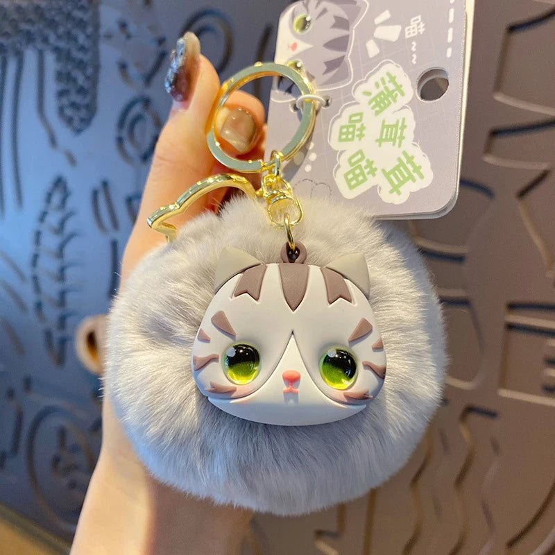 Fluffy Whisker Bag Charm