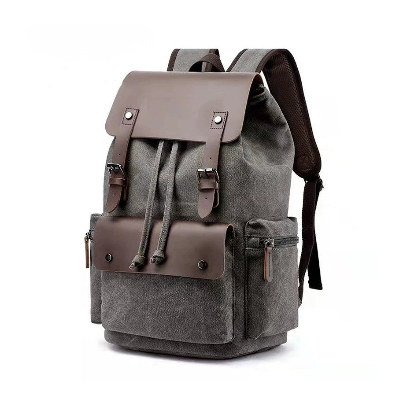 Retro Oil Wax Canvas Travel Backpack