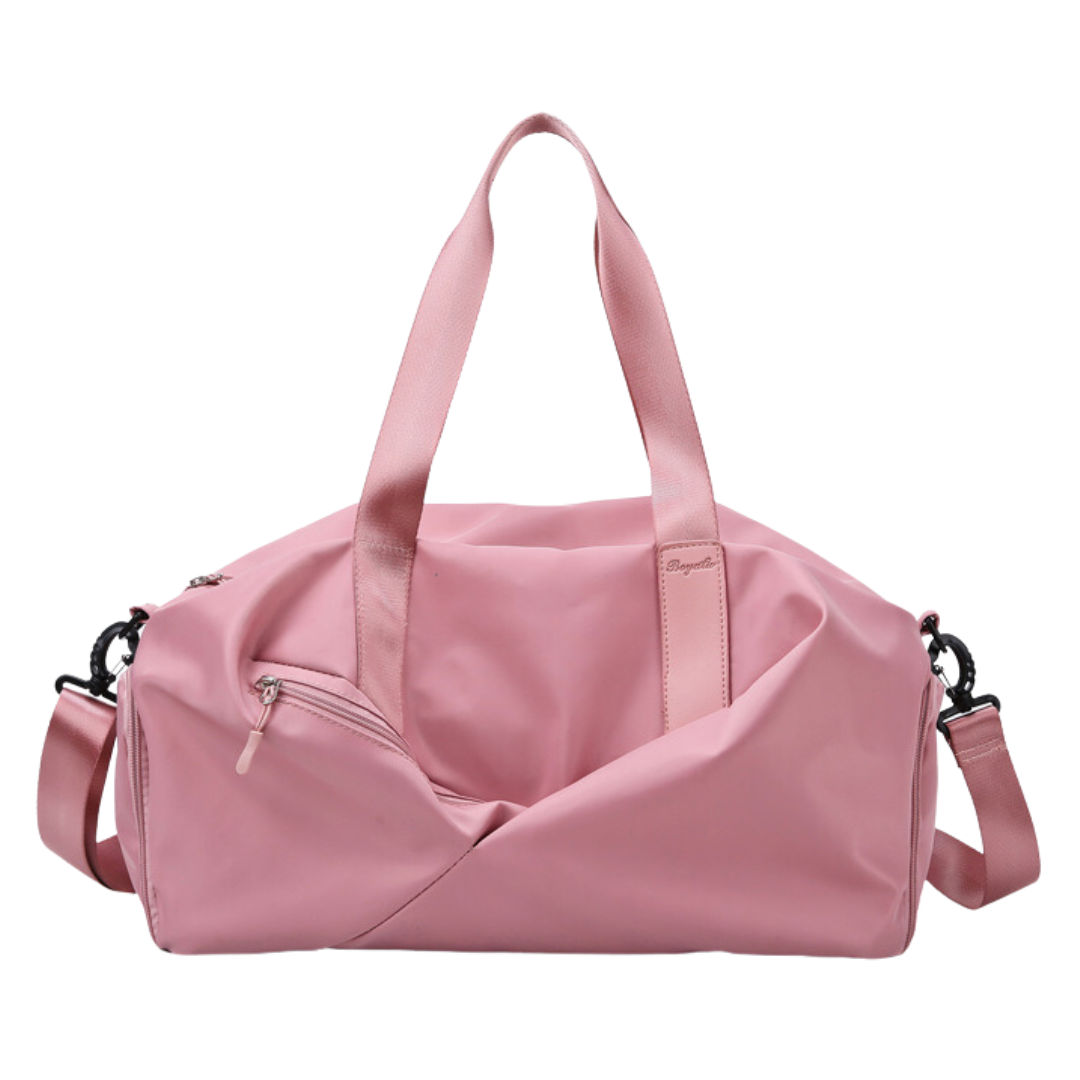 Large Capacity Canvas Gym Duffle Bag with Wet/Dry Separation