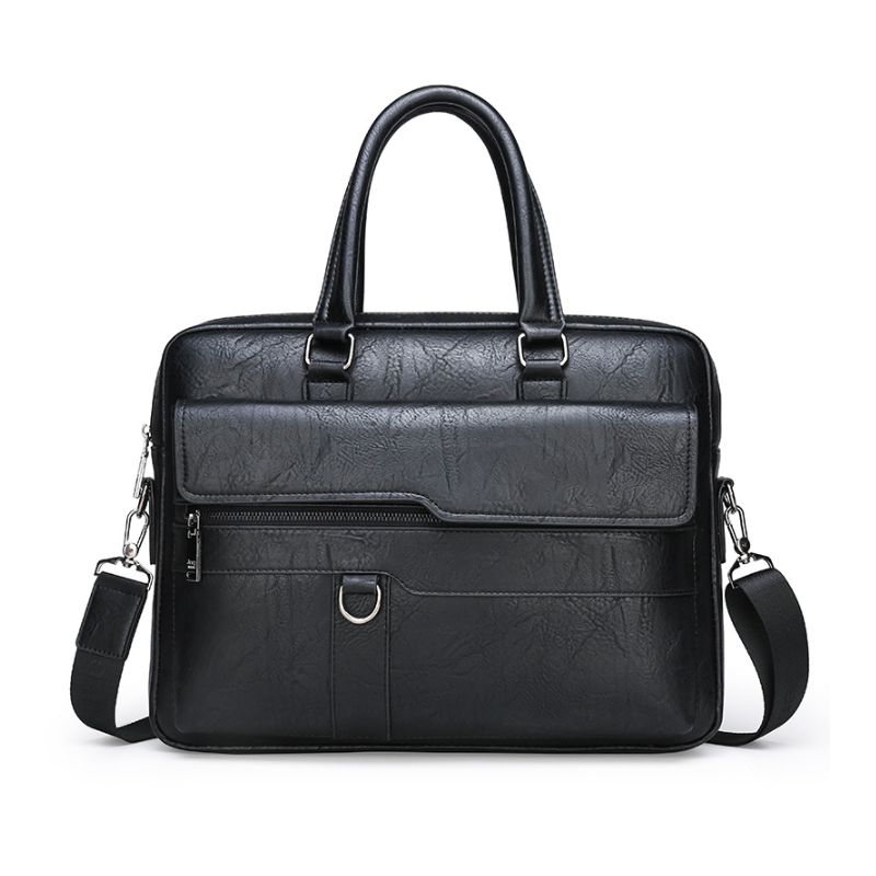 Retro Men's Leather Laptop Briefcase
