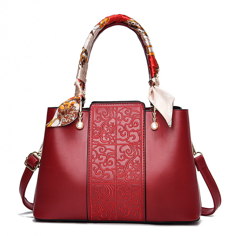 Red Wedding Handbag for Bride and Mother