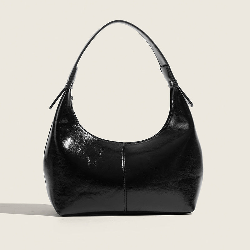 Wax Baguette Niche Shoulder Bag