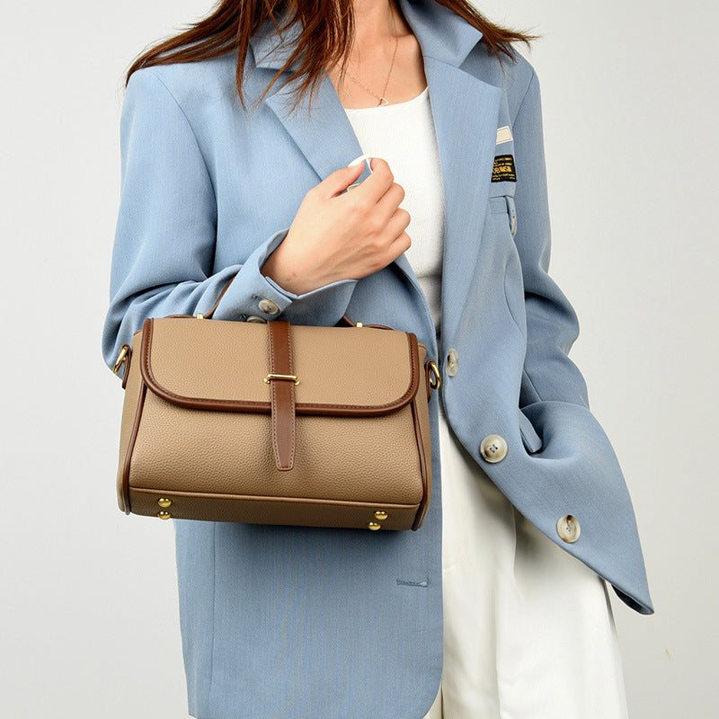 Soft Leather Multi Compartment Women Handbag