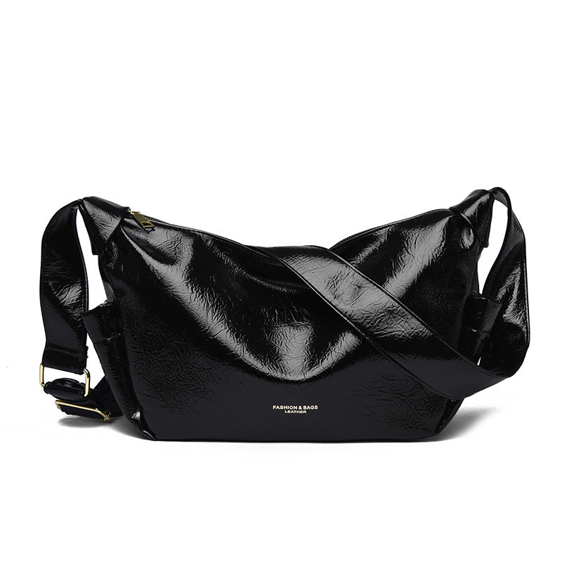 Sable Wax Leather Shoulder Bag