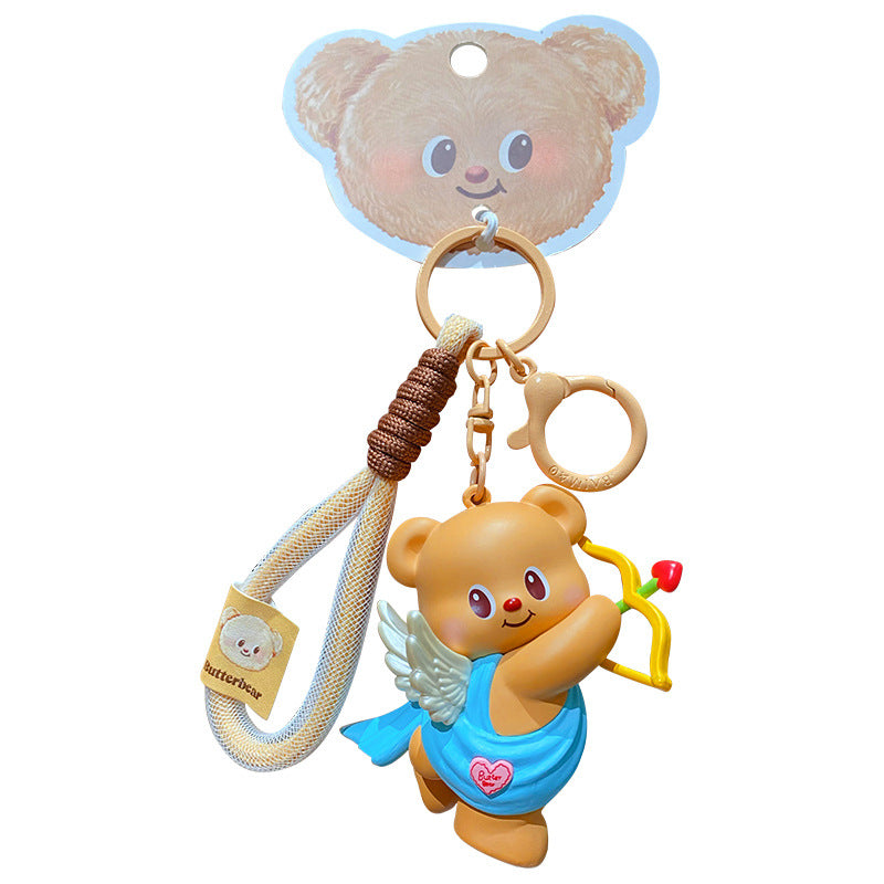 Butter Bear Bag Charm