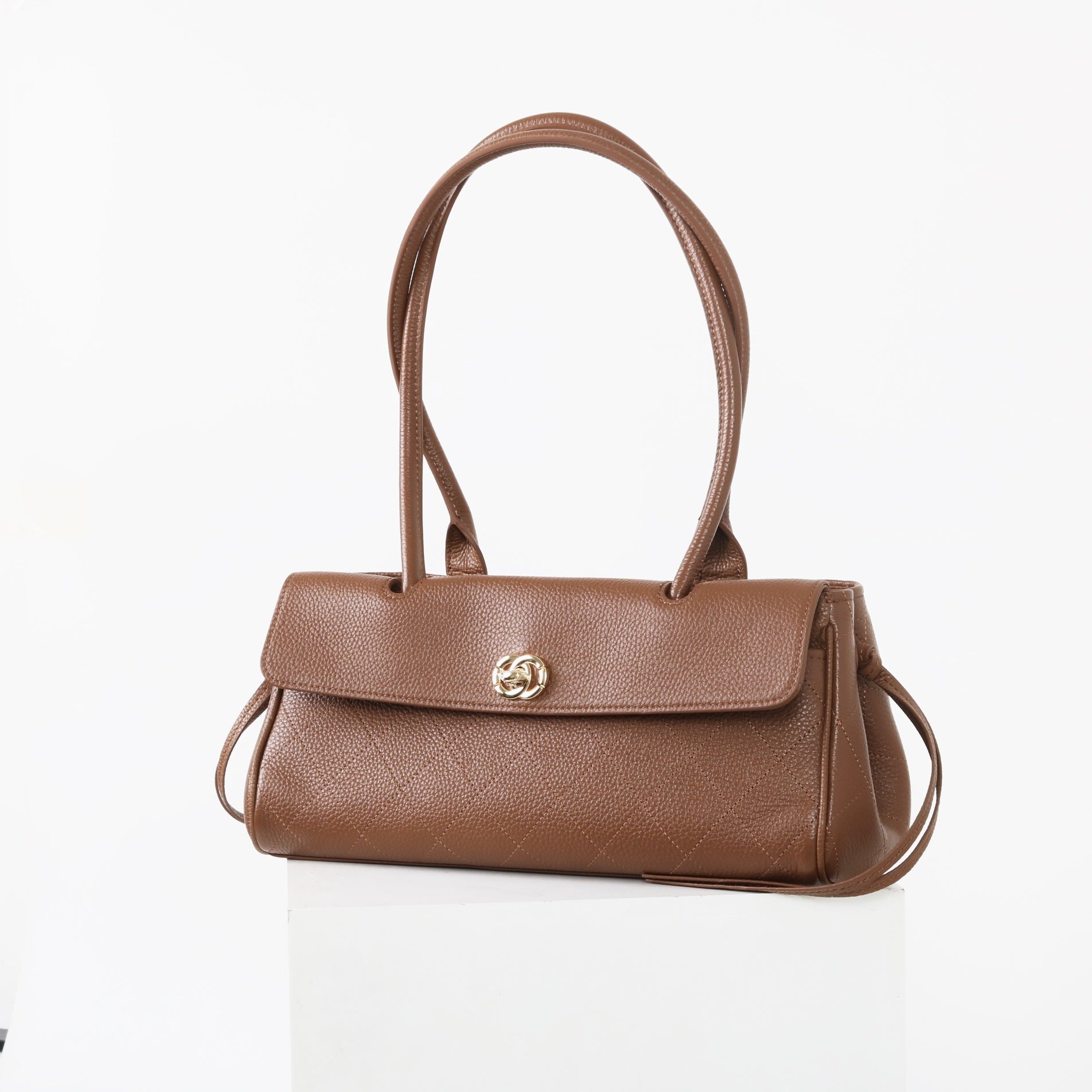 Prestige Rose Clasp Shoulder Bag