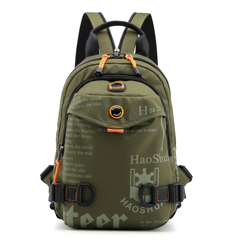 Men's Waterproof Nylon Chest Backpack