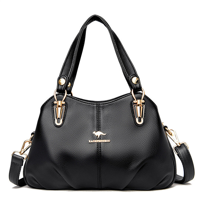 Elegant PU Leather Crossbody Shoulder Tote Bag