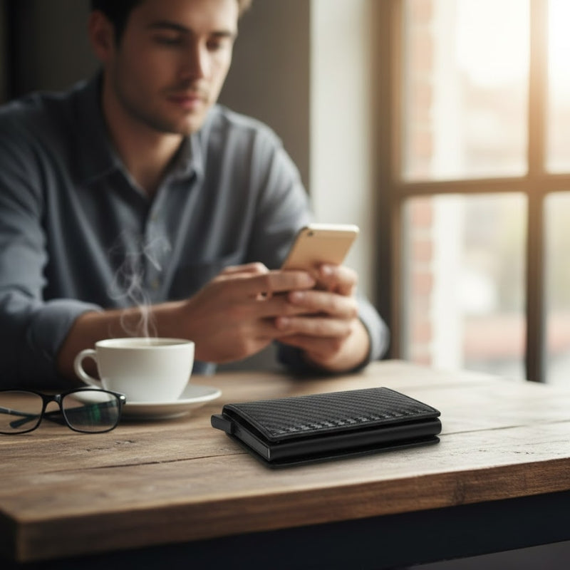 Men's RFID Smart Pop Up Wallet