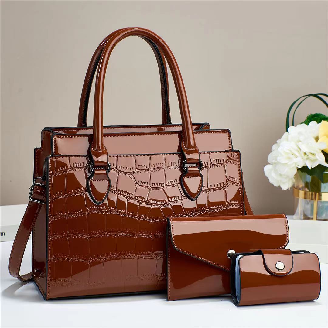 Winter Crocodile Pattern Mother and Child Bag Set