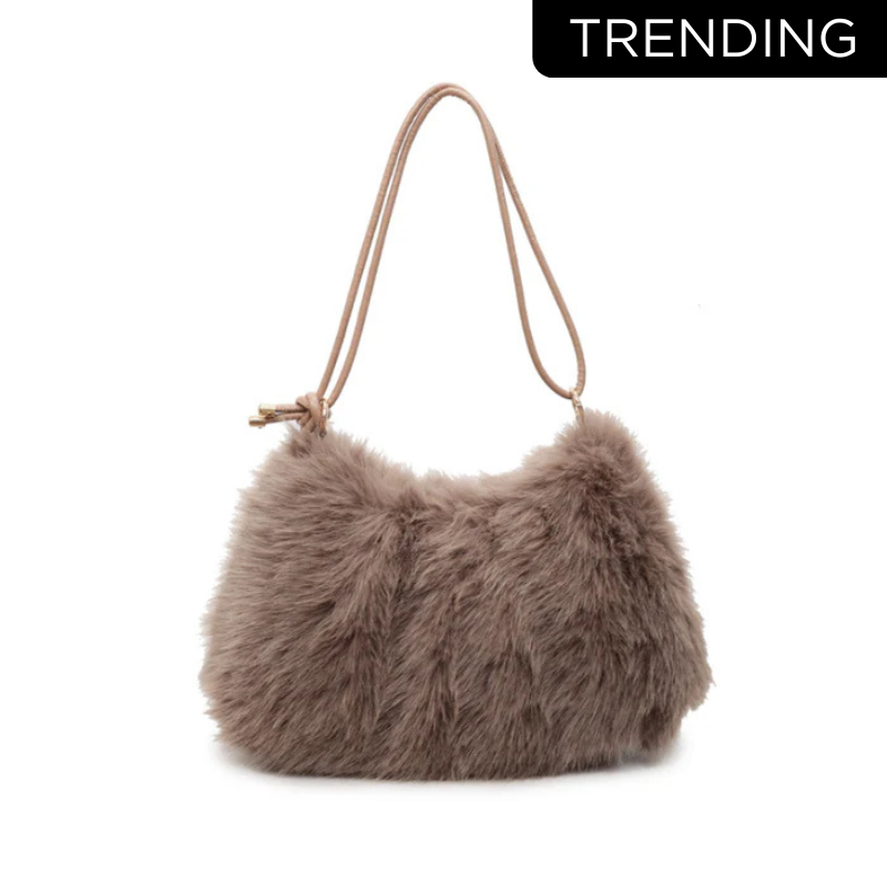 Fuzzy Flair Shoulder Bag