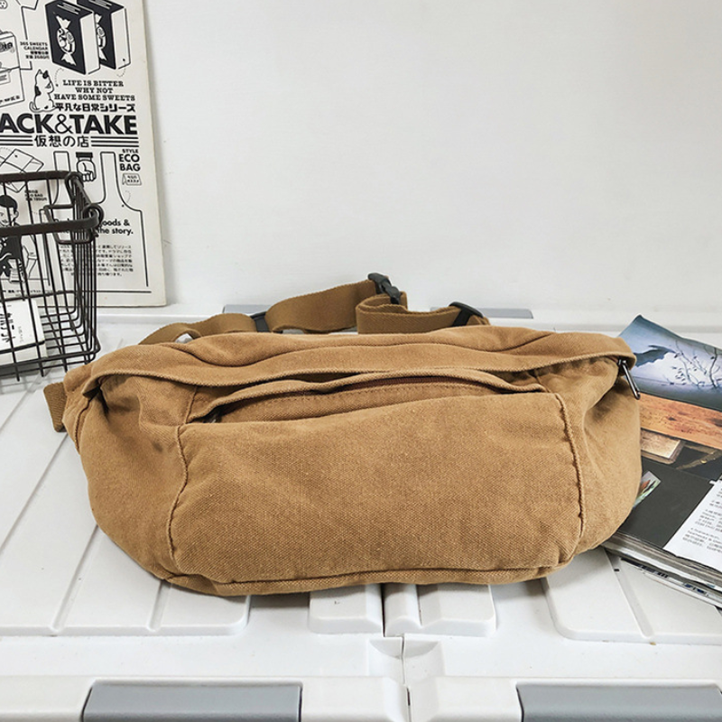Classic Canvas Cotton Crossbody Bag