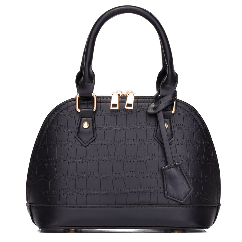 Crocodile Texture Classic Handbag