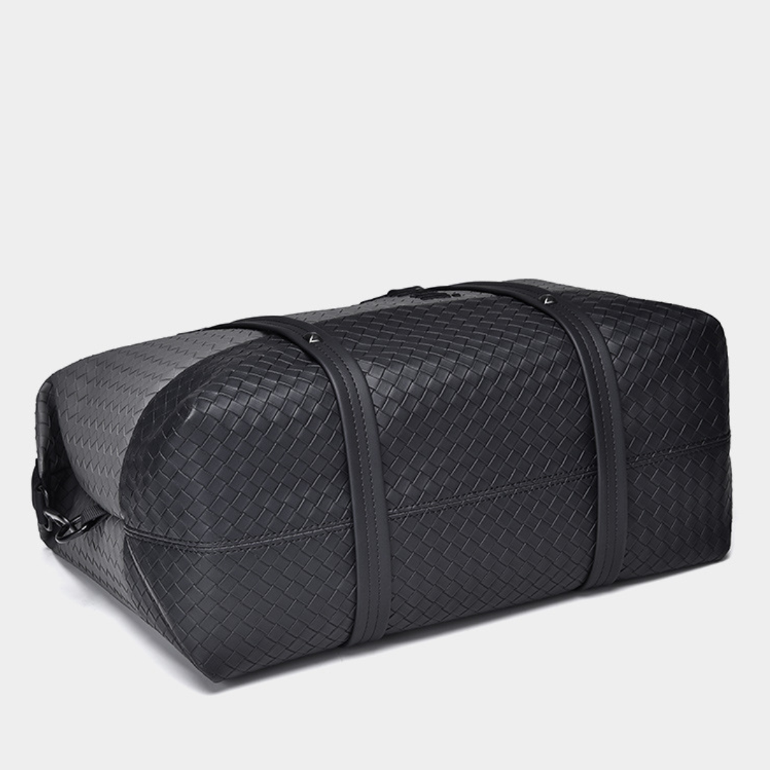 CateiKarrui Business Travel PU Leather Duffle Bag