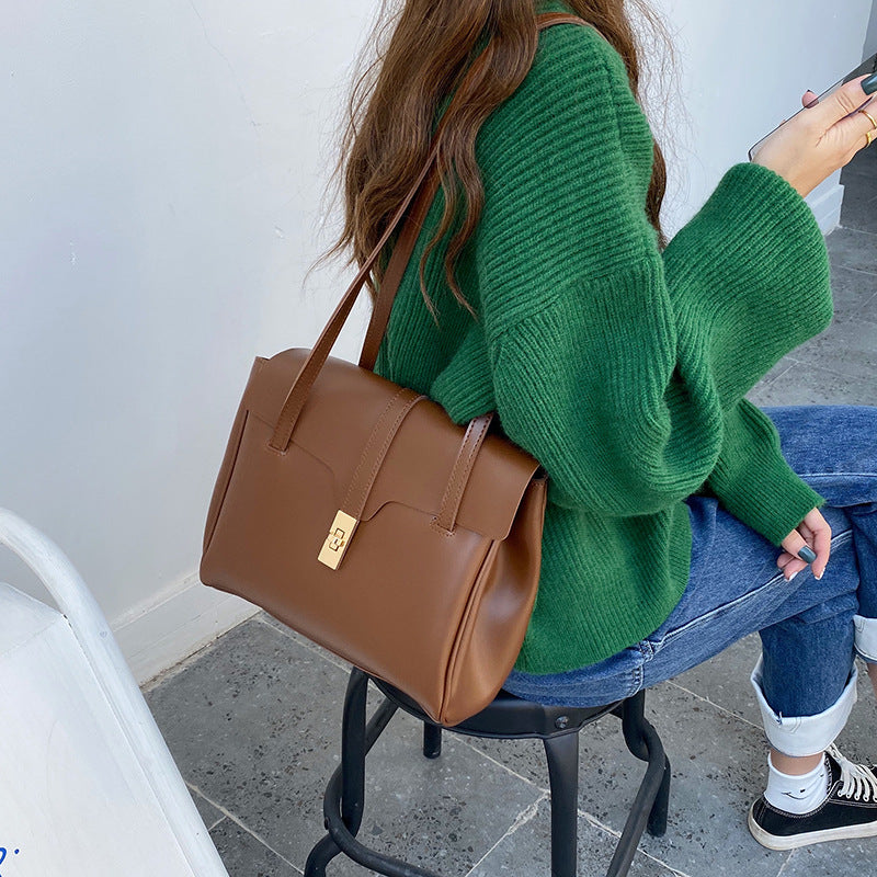 Retro Flip Style Extra Large Commuter Tote Bag