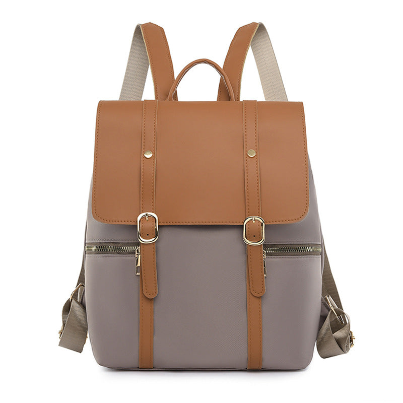 Retro Style Female Oxford Cloth Backpack