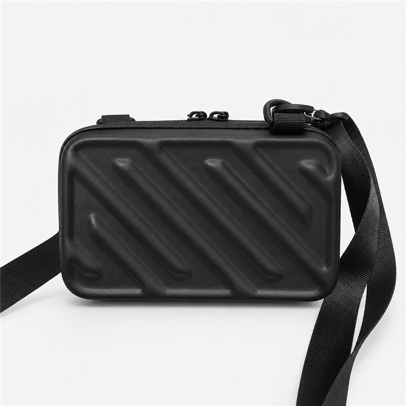 Onyx Frame Men’s Box Crossbody Bag
