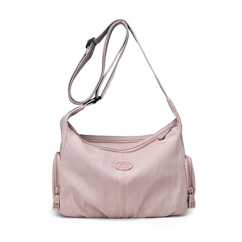 Pleated Nylon Casual Shoulder Bag