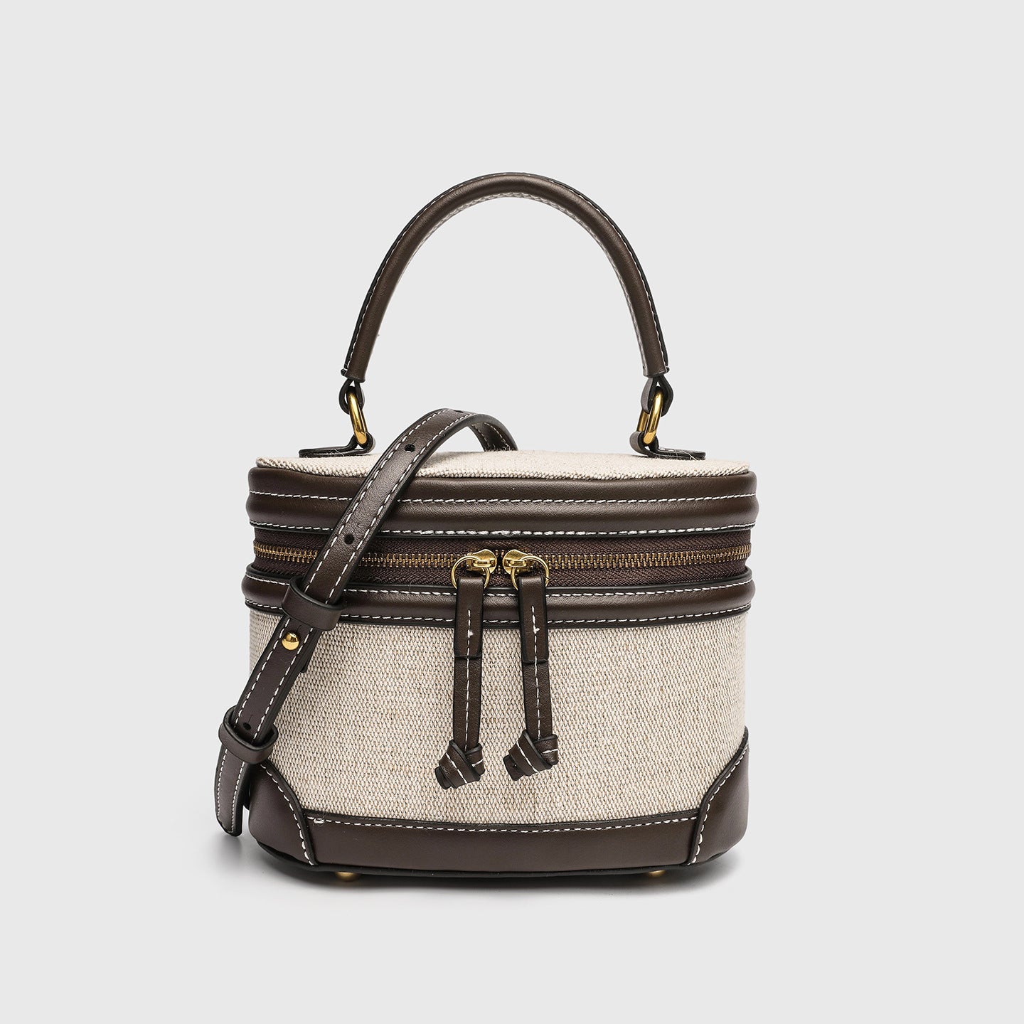 Cove Textured Canvas Mini Bucket Bag