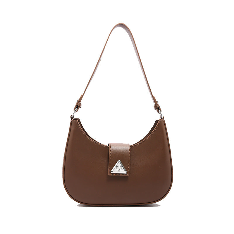 Modern Luxe Crescent Shoulder Bag
