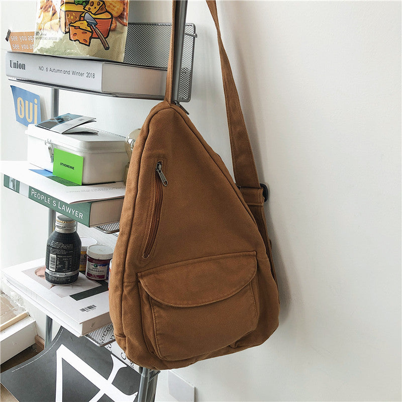 Versatile Nylon Canvas Chest Crossbody Bag