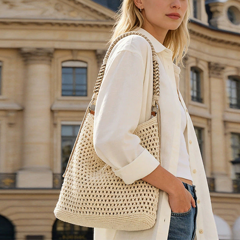 Coastal Woven Shoulder Bag