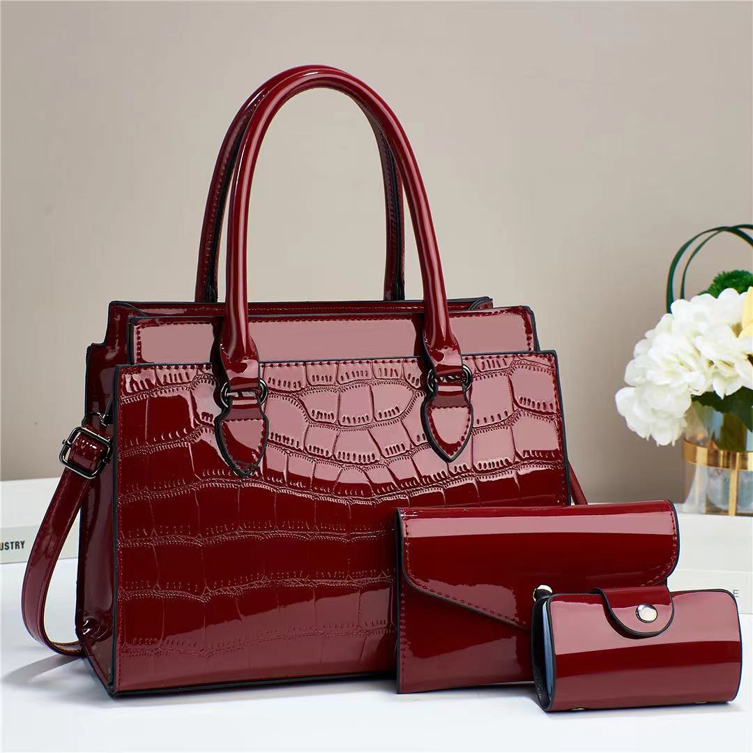 Winter Crocodile Pattern Mother and Child Bag Set