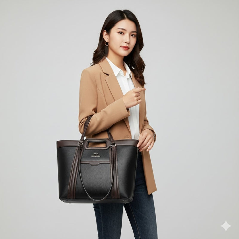 High End Kangaroo Leather Commuter Shoulder Bag