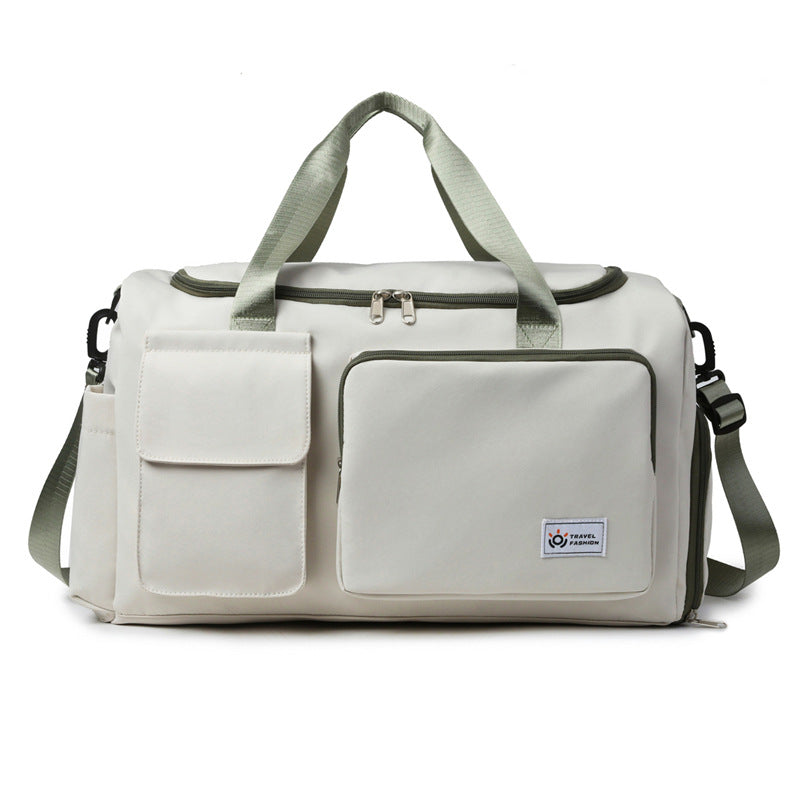 Contrast Color Oxford Sports Training Duffle Bag