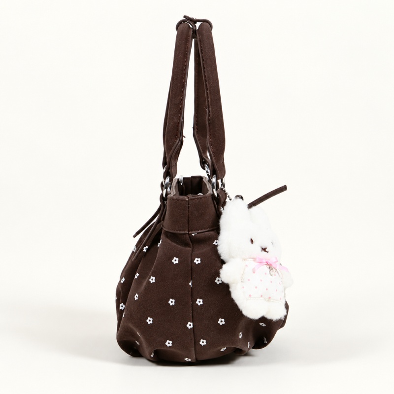 Pleated Polka Women’s Shoulder Bag