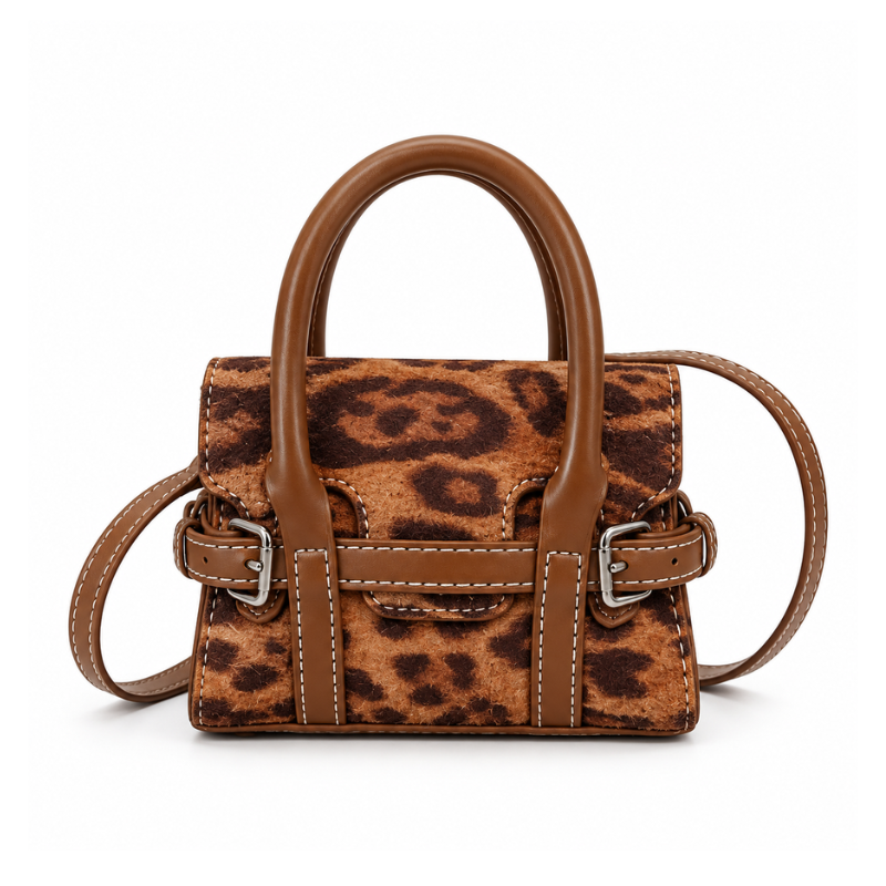 Leopard Muse Women’s Square Crossbody Bag
