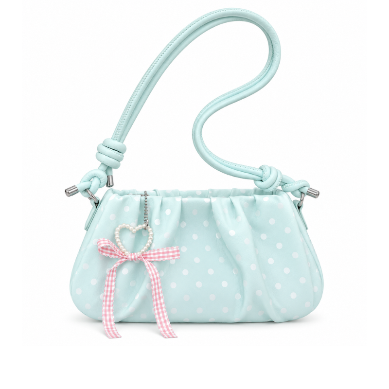 Dotted Ribbon Women’s Shoulder Bag