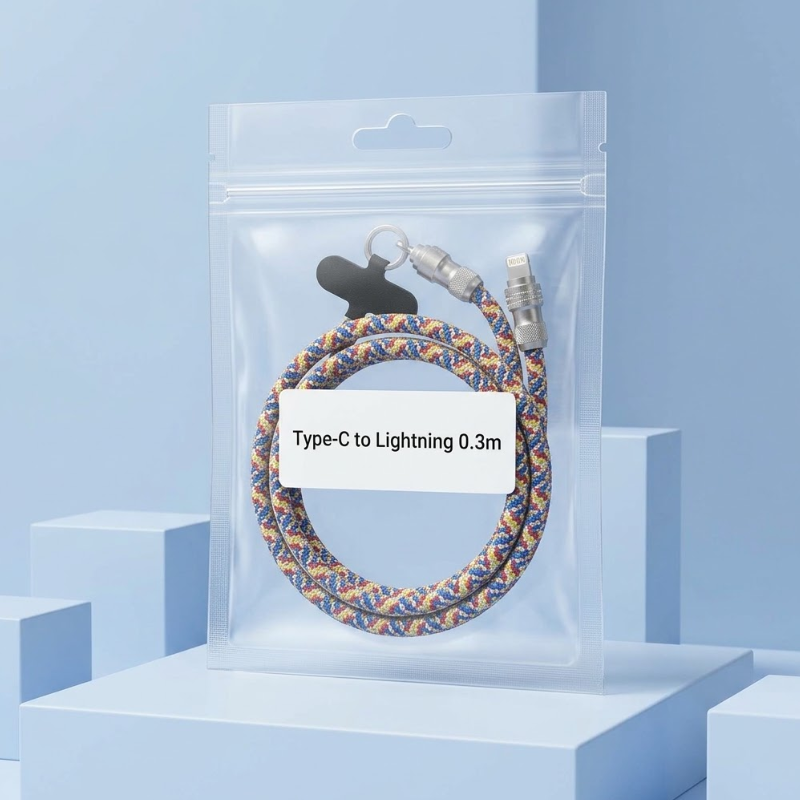 2-in-1 Lanyard Fast Charging Cable