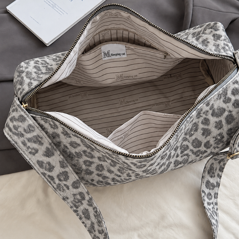Leopard Luxe Women’s Travel Shoulder Bag