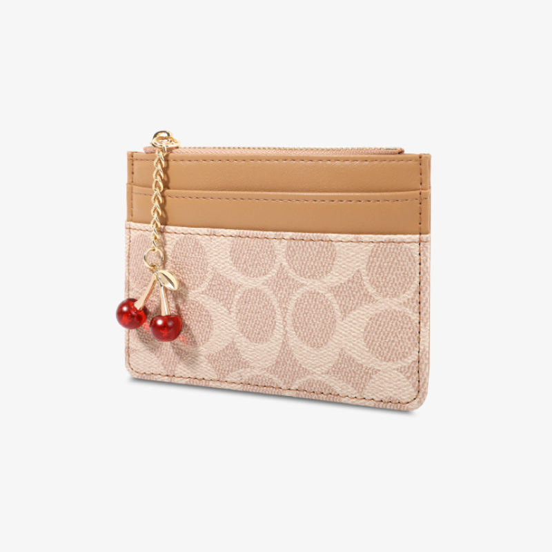 Cherry Monogram Women’s Card Holder