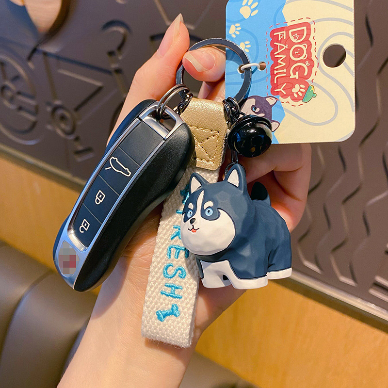 Creative Husky Resin Bag Charm