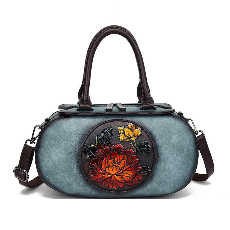 Retro Chic Cylindrical Handbag — Vintage style handbag by The Patchee Bangladesh