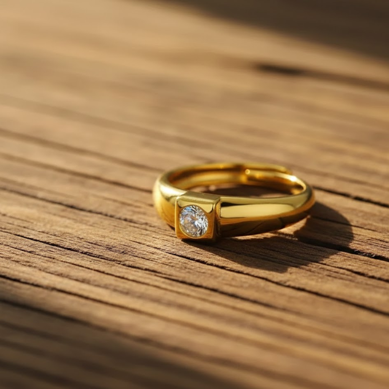 Vintage Alloy Couple Wedding Rings