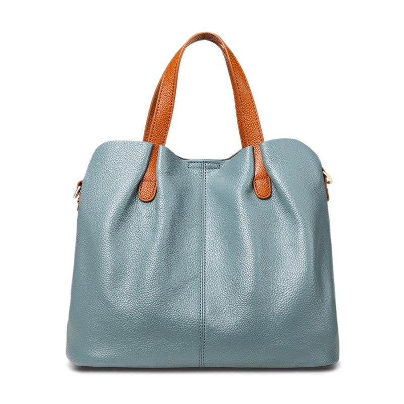 Luxury Cowhide Leather Large Capacity Handbag For Women