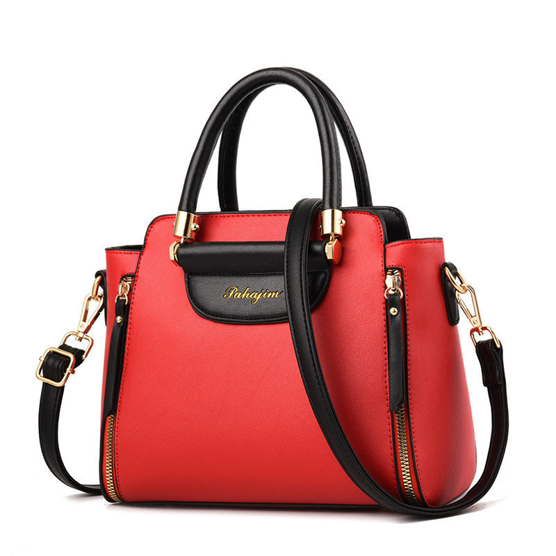 Contrast Color Large Capacity Fashion Tote Bag