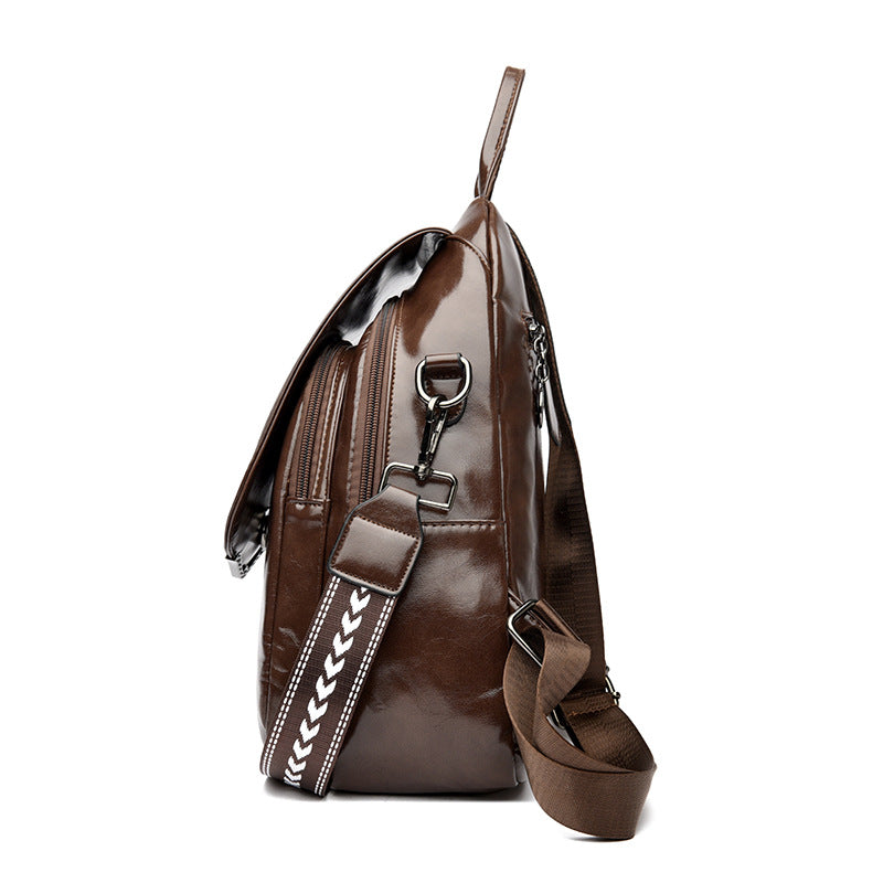 Soft Leather Large Capacity Women’s Backpack
