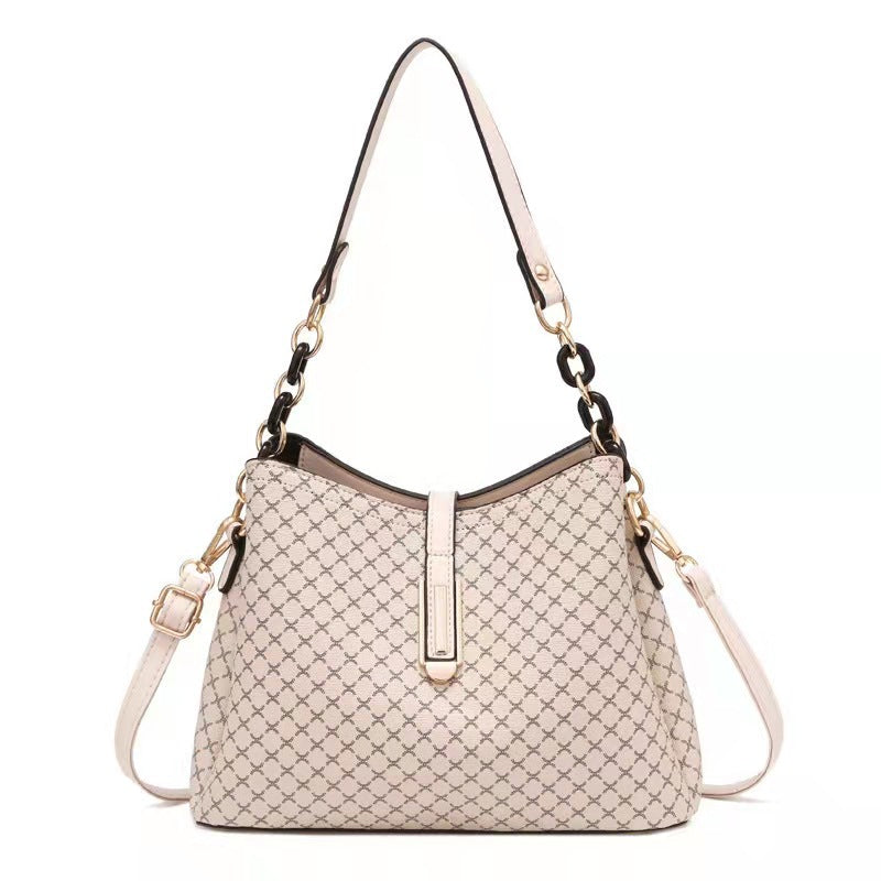 Large Capacity Triple Layer PU Leather Shoulder Messenger Bag