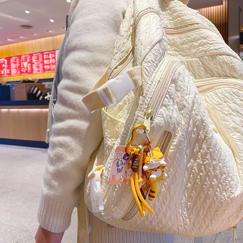 Lucky Cat Resin Bag Charm