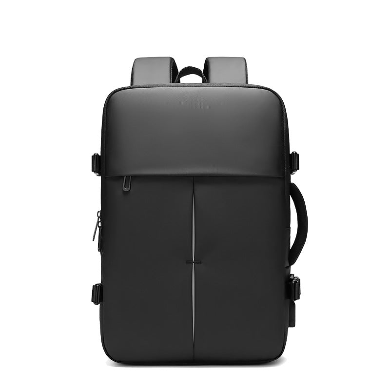 Expandable professional backpack with laptop sleeve organization