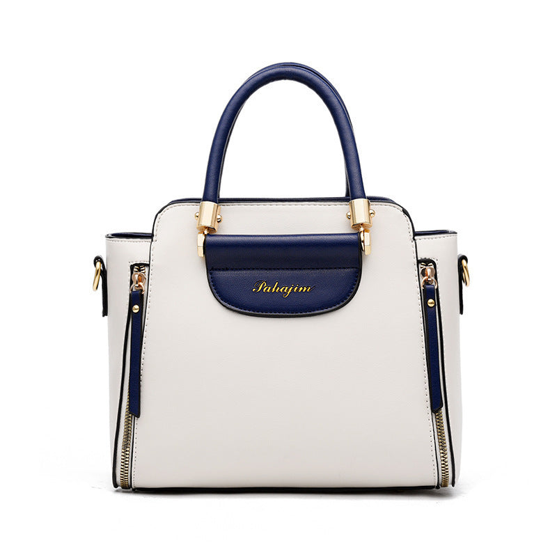 Contrast Color Large Capacity Fashion Tote Bag