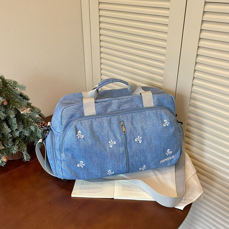 Maribel Women’s Denim Weekender Duffel Bag