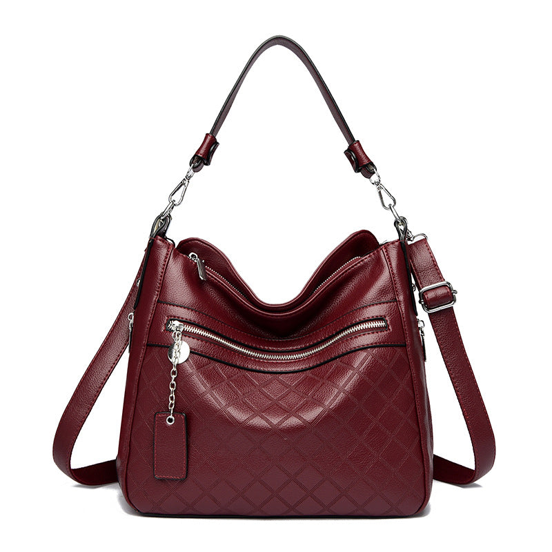 Versa Soft Multi Layer Soft Leather Shoulder Bag